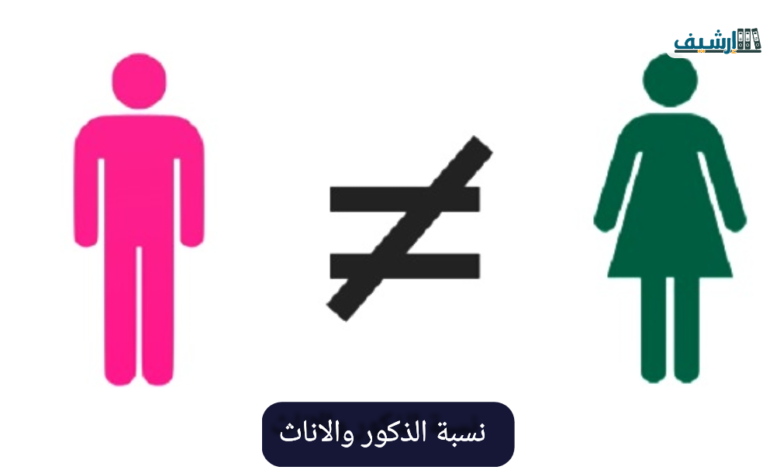 نسبة الذكور والاناث في السعودية