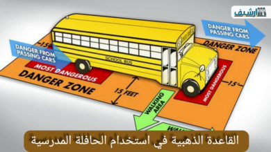 القاعدة الذهبية في استخدام الحافلة المدرسية