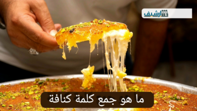 ما هو جمع كلمة كنافة